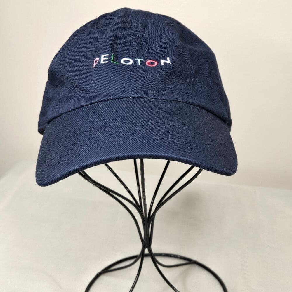 PELOTON Navy Blue Cap Hat with Multicolor Lettering